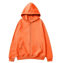Load image into Gallery viewer, Men’s High Street Solid Zip-Up Hoodie
