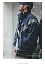 Load image into Gallery viewer, Reflective Hooded Bomber Jacket
