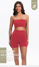 Load image into Gallery viewer, Women's Side Line Contrast Yoga Set Flat Seam Moisture Wicking Anti Rubbing Outdoor Workout Daily Trendy Fitness Two Piece Suit

