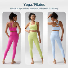 Load image into Gallery viewer, Women's Yoga Set Workout Set 2 Piece High Waist Yoga Leggings Sports Bra Gym Suit Activewear Sports Fitness Set Sports Suit
