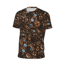 Load image into Gallery viewer, Gym T Shirt For Men Steampunk Design T-Shirts Fashion Wonderful Clockwork Vintage Summer Tees O Neck Streetwear Design Tops
