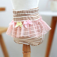 Load image into Gallery viewer, Striped Cotton Puppy Panties Set
