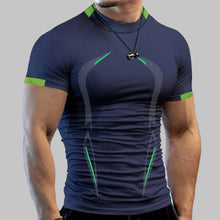 Load image into Gallery viewer, Stylish Gym Workout Compression Shirts for Men Athletic Quick Dry Tshirt Tees Running Undershirts Summer Short Sleeve Rash Guard
