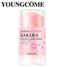 Load image into Gallery viewer, Sakura Facial Care Stick Hydrating Facial Care Moisturizing Cream Deep Hydration Suitable for Dry Aging Face Cream Skin Repair
