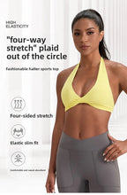 Load image into Gallery viewer, YOGA Naked Feeling Strappy Padded Sports Bras for Women - Fitness Workout Top Criss Cross Back Yoga sports Bras No steel ring
