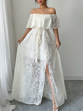 Load image into Gallery viewer, Boho Chic White Maxi Dress
