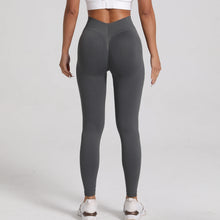 Load image into Gallery viewer, New Women V Back Athletic Leggings Fitness Exercise Yoga Gym Tights Workout Scrunch Butt Lifting Training Pants
