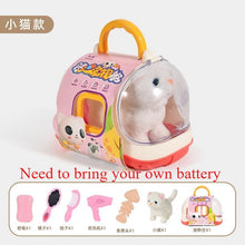 Load image into Gallery viewer, New Children's Simulation of Electric Plush Animal Toys, Play House Gifts for Boys and Girls with Sound Pet Toy Sets with Cages！
