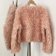Load image into Gallery viewer, Fur Coat Eco-friendly Coats for Woman Artificial Winter Fur Coat Warm Women's Clothing New in Coats &amp; Jackets Women Tops Stones
