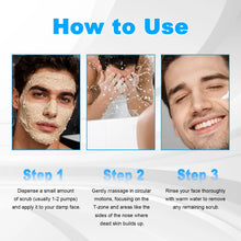 Load image into Gallery viewer, Oil Control Exfoliating Face Scrub for Men - Deep Pore Cleansing, Acne, Blackhead Removal, Oily Skin, Post-Shave, 60g
