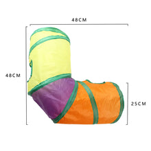 Load image into Gallery viewer, Cat Tunnel Pet Supplies Cat S T Pass Play Tunnel Foldable Cat Tunnel Cat Toy Breathable Drill Barrel for Indoor loud paper

