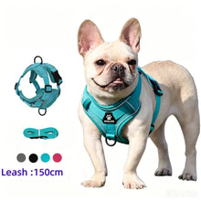 Load image into Gallery viewer, Harness and Leash Set Pet Accessories Dog Harness For Small Dog French Bulldog Pug Pitbull Puppy Pectoral Collar Chiens Supplies
