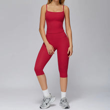 Load image into Gallery viewer, Yoga Set 2PCS Women Sportswear Workout Clothes Seamless Athletic Wear Gym Legging Fitness Bra Crop Top Long Sleeve Sports Suits

