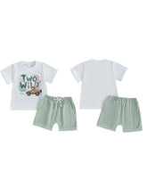 Load image into Gallery viewer, Toddler Dinosaur Birthday Outfit Set
