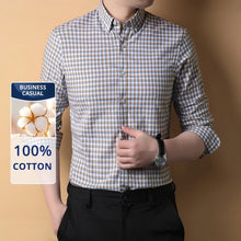 Load image into Gallery viewer, Premium Cotton Checkered Slim Shirt
