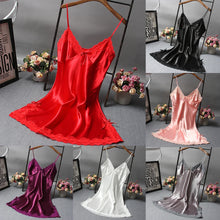Load image into Gallery viewer, Lace V Neck Mini Nightgown
