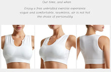 Load image into Gallery viewer, Women's Sleeveless Sports Bra Navel-Leaking with A Chest Pad  Highly Elastic Vest Sexy Stretchy Breathable Bra
