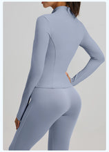 Load image into Gallery viewer, 2PCS yoga suit, exercise set, gym set, women's exercise set, running exercise suit, long sleeved exercise suit, yoga suit
