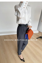 Load image into Gallery viewer, Elegant Satin Office Casual Shirt
