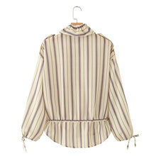 Load image into Gallery viewer, Women's Shirts Autumn 2026 New Fashion Stripes Slim Unique Youth Street Autumn Blouses Chic Elegant Travel Comfortable Blouse
