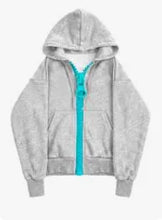 Load image into Gallery viewer, Mens Hoodie Oversized Zipper Streetwear Sweatshirt Harajuku Unisex Loose Fit Couple Style Casual Fashion Trend Arrival American
