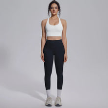 Load image into Gallery viewer, New Yoga Set for Woman Summer Gym Sports Running Bra Top Breathable Peach Buttocks Women Leggings Solid Color Yoga Set
