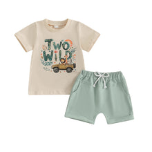 Load image into Gallery viewer, Toddler Dinosaur Birthday Outfit Set
