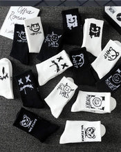 Load image into Gallery viewer, 10 pairs of men's sports socks, casual, breathable, and versatile. Ghost face graffiti personalized socks
