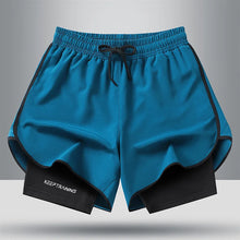 Load image into Gallery viewer, Men's Quick Dry Running Shorts with Drawstring and Zip Pockets - Ideal for Athletic Workouts and Gym Sessions
