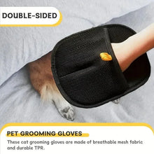 Load image into Gallery viewer, Static Pet Hair Removal Gloves - Grooming &amp; Deshedding Gloves for Dogs Cats - Works on Sofa Carpet Clothes - Multi-Surface Brush
