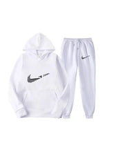 Load image into Gallery viewer, Men Tracksuit 2 Pieces Sets Hooded Sweatshirt +Drawstring Pants Male Hoodies Running Sportswear Men Women Autumn Sportwear
