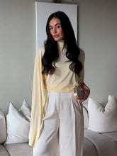 Load image into Gallery viewer, HH Women Spring Fashion Versatile High Neck Drape Asymmetric Top Female Sexy Elegant Slim High Street Casual Commuting Party Top
