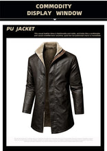 Load image into Gallery viewer, Vintage Faux Leather Winter Coat
