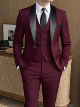 Load image into Gallery viewer, Classic Three-Piece Formal Suit Set
