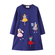 Load image into Gallery viewer, Dancing Animal Polka Girls Dress
