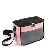Load image into Gallery viewer, Portable Small Pet Travel Bag Breathable Animal Carrier Bag Rabbit Hamster Hedgehog Ferret Outdoor Inclined Shoulder Bag

