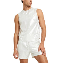 Load image into Gallery viewer, Mens Special Needs Waterproof Sweat Tracksuit Tank Tops And Sides Buttons Boxer Shorts Two Pieces Outfit Adaptive Clothing
