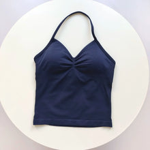 Load image into Gallery viewer, Women's Sexy Sports Bra - Open Back Design, Breathable Stretchy Fabric for Yoga - Elegant Solid Color All-Season Activewear

