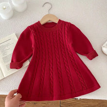 Load image into Gallery viewer, Knitted Princess Party Girls Dress
