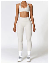Load image into Gallery viewer, Fitness Leggings High Rise Hip Lift Brushed Soft Material For Ladies Outdoor Elastic Slim Fit Outer Wear Sports Tight Pants
