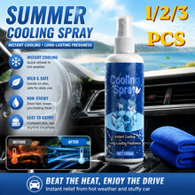 Load image into Gallery viewer, Summer Cooling Spray Body Refresh Mist Skin Friendly Non Sticky Formula For Outdoor Activities Travel And Exercise

