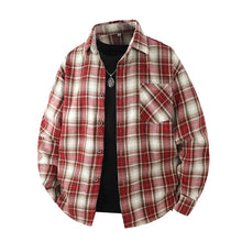 Load image into Gallery viewer, Plaid Flannel Casual Long Shirt
