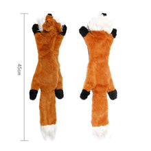 Load image into Gallery viewer, Funny Simulated Animal No Stuffing Dog Toy with Squeakers Durable Stuffingless Plush Squeaky Dog Chew Toy Crinkle Pet Squeak Toy
