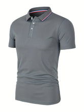 Load image into Gallery viewer, 2025 Hot Sale Men's Summer Casual Breathable Comfortable Polo Shirt Men's Solid Color High Quality Short Sleeve T-Shirt
