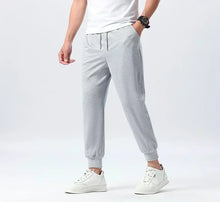 Load image into Gallery viewer, Men'S Casual Joggers with Elastic Drawstring Waist &amp; Cuffed Ankles - 100% Polyester Knit, Loose Fit Print Athletic Pants for Gym
