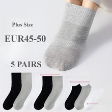 Load image into Gallery viewer, Plus Size Cotton Crew Socks
