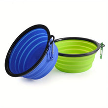 Load image into Gallery viewer, Dog Folding Bowl Portable Dog Travel Bowl Dog Food Water Bowl for Outdoor Walking Silicone Dog Food Water Bowl with Bowl Lip
