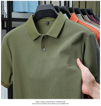 Load image into Gallery viewer, Men's 100% Cotton Polo Shirt - Summer Casual Breathable Tee,19 Colors,Ideal for Golf and Sports,Business Casual,Silk-Like Finish
