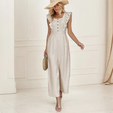 Load image into Gallery viewer, Flying Sleeve High Waist Jumpsuit

