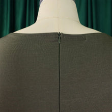 Load image into Gallery viewer, Elegant O-Neck Sheath Midi Dress
